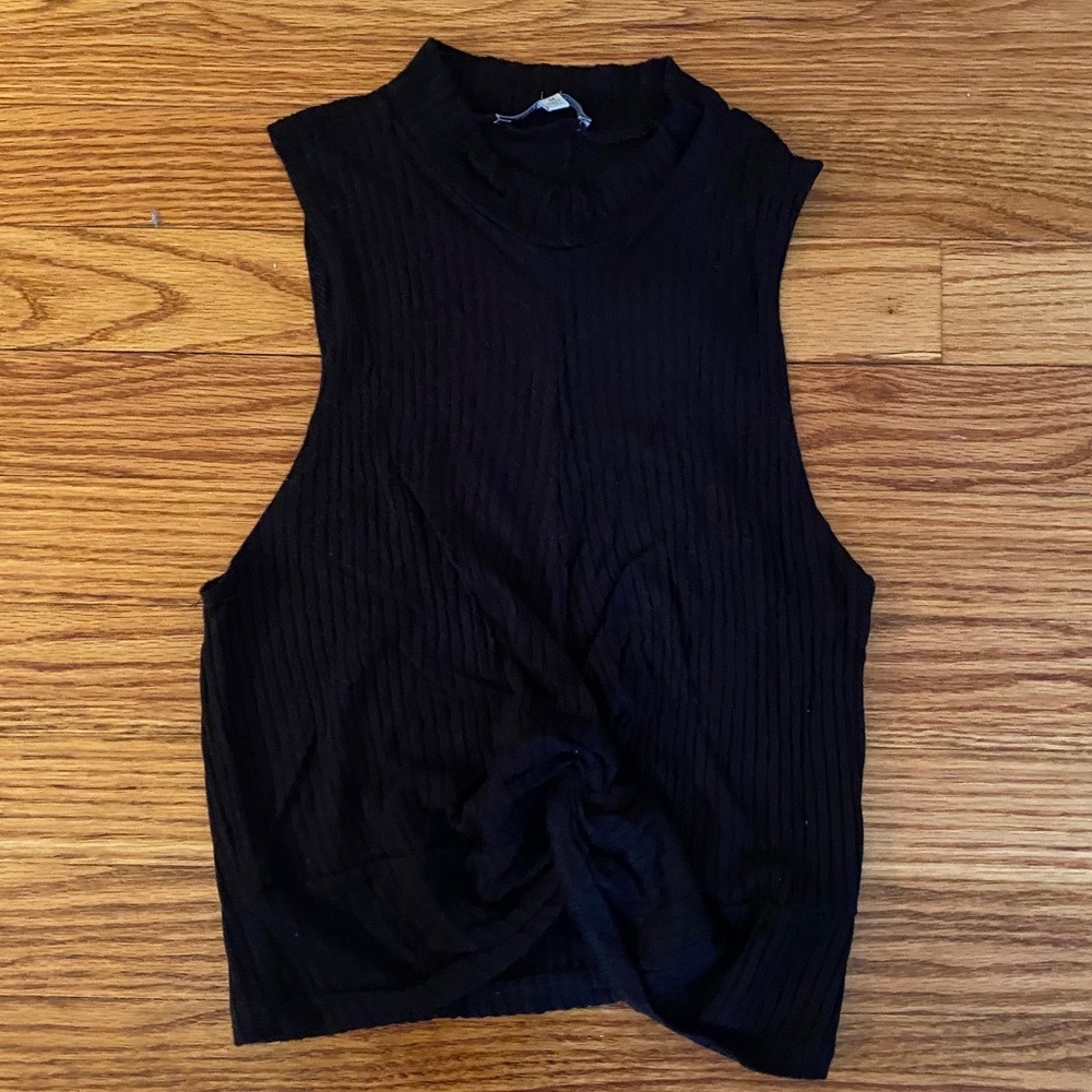 Black Crop Top Tank